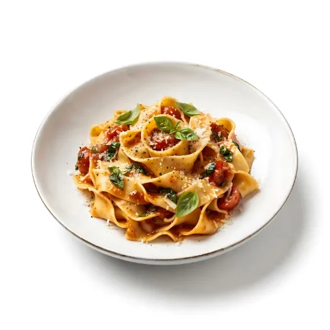 Plato de pasta fresca